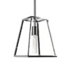 Rhom 8" Wide Open-Framed Pendant In Polished Nickel/No Shade