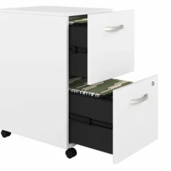 Bush Business Furniture Studio A 2 Drawer Mobile File Cabinet In White - Assembled -office furniture sale 5df943d7079e660e5d70eb97fb194aa2c3