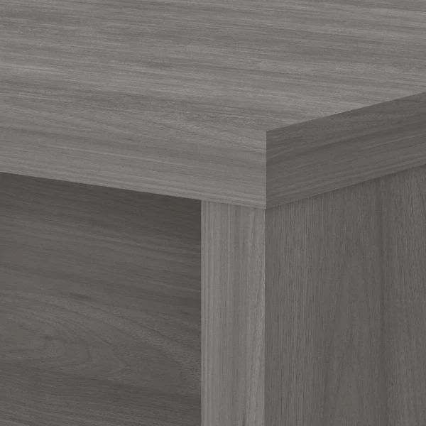 Office By Kathy Ireland Echo 72W Bow Front L Shaped Desk In Modern Gray 2 Office By Kathy Ireland Echo 72W Bow Front L Shaped Desk In Modern Gray - Image 2