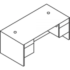 HON 10500 Series Double Pedestal Desk, 60" X 30" X 29.5", Mahogany 13 HON 10500 Series Double Pedestal Desk, 60" X 30" X 29.5", Mahogany -office furniture sale 5f81159aa0136ae52b70402d0de7740451