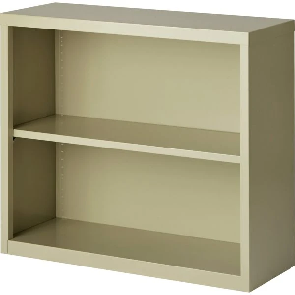 Lorell Fortress Series 2-Shelf Steel Bookcase 1 Lorell Fortress Series 2-Shelf Steel Bookcase