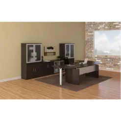 Medina Low Wall Cabinet With Glass Doors -office furniture sale 60207de01e7c6f7e63a2beba573a2ef38b