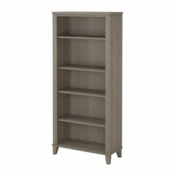 Bush Furniture Somerset Tall 5 Shelf Bookcase In Ash Gray