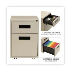 Alera File Pedestal, Left Or Right, 2-Drawers: Box/File, Legal/Letter, Putty, 14.96" X 19.29" X 21.65" 17 Alera File Pedestal, Left Or Right, 2-Drawers: Box/File, Legal/Letter, Putty, 14.96" X 19.29" X 21.65" -office furniture sale 60fea7801fede1411d56ead6864d35fc0c