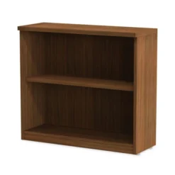 Alera Valencia Series Bookcase,Two-Shelf, 31.75w X 14d X 29.5h, Modern Walnut -office furniture sale 612a90d7d9aafa821f46d713f448863e82