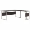 Bush Business Furniture Hybrid 72W X 36D L Shaped Table Desk With Metal Legs In Storm Gray