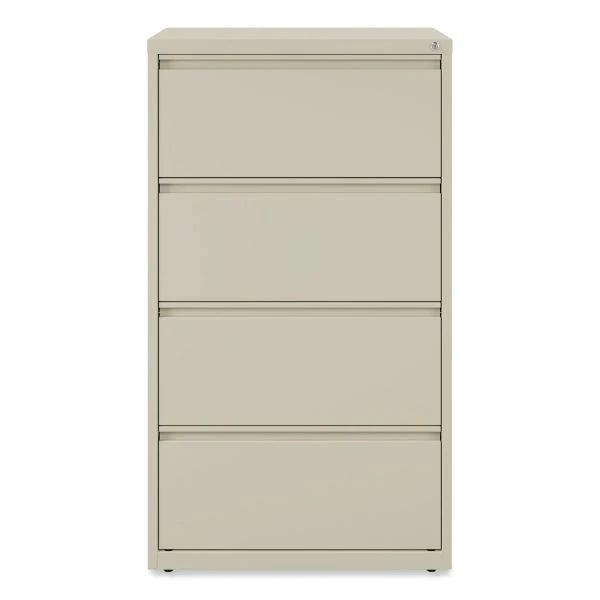 Alera Lateral File, 4 Legal/Letter-Size File Drawers, Putty, 30" X 18.63" X 52.5" 1 Alera Lateral File, 4 Legal/Letter-Size File Drawers, Putty, 30" X 18.63" X 52.5"
