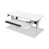 3M Precision Standing Desk, 35.4" X 23.2" X 6.2" To 20", White