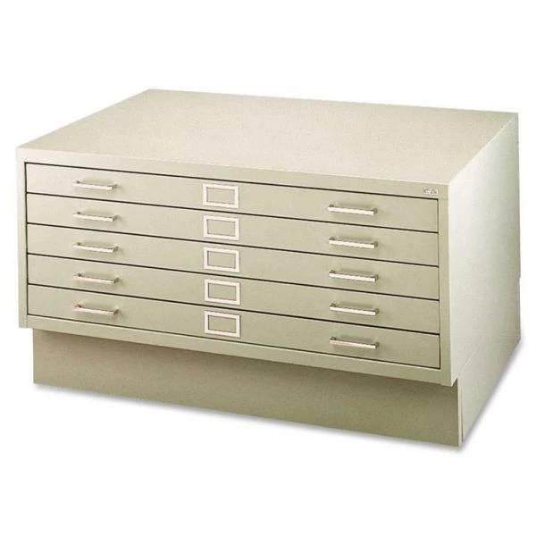 Safco 5-Drawer Steel Flat File 2 Safco 5-Drawer Steel Flat File - Image 2