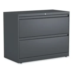 Alera Lateral File, 2 Legal/Letter/A4/A5-Size File Drawers, Charcoal, 36" X 18.63" X 28"