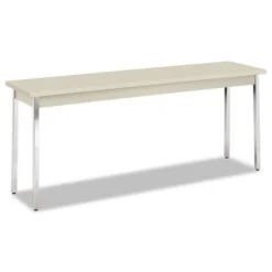 HON Utility Table, Rectangular, 72w X 18d X 29h, Light Gray