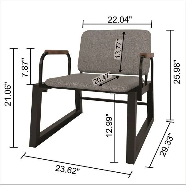 Whythe Low Accent Chair 1.0 In Black 3 Whythe Low Accent Chair 1.0 In Black - Image 3