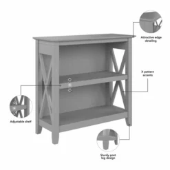 Bush Furniture Key West Small 2 Shelf Bookcase In Cape Cod Gray 11 Bush Furniture Key West Small 2 Shelf Bookcase In Cape Cod Gray -office furniture sale 6439b9d79c94d4794268b48e7c76b210e9 1