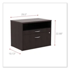 Alera Open Office Desk Series Low File Cabinet Credenza, 2-Drawer: Pencil/File,Legal/Letter,1 Shelf,Espresso,29.5x19.13x22.88 12 Alera Open Office Desk Series Low File Cabinet Credenza, 2-Drawer: Pencil/File,Legal/Letter,1 Shelf,Espresso,29.5x19.13x22.88 -office furniture sale 646bf3a7aefc905039b78d24efab6855ae