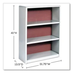 Safco ValueMate Economy 3-Shelf Steel Bookcase -office furniture sale 6495215e5d19b7909b019c369bfe5f64f7