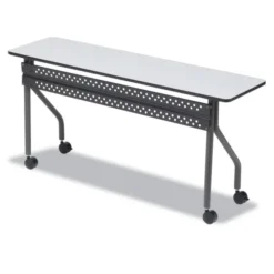 Iceberg OfficeWorks Mobile Training Table, Rectangular, 72w X 18d X 29h, Gray/Charcoal
