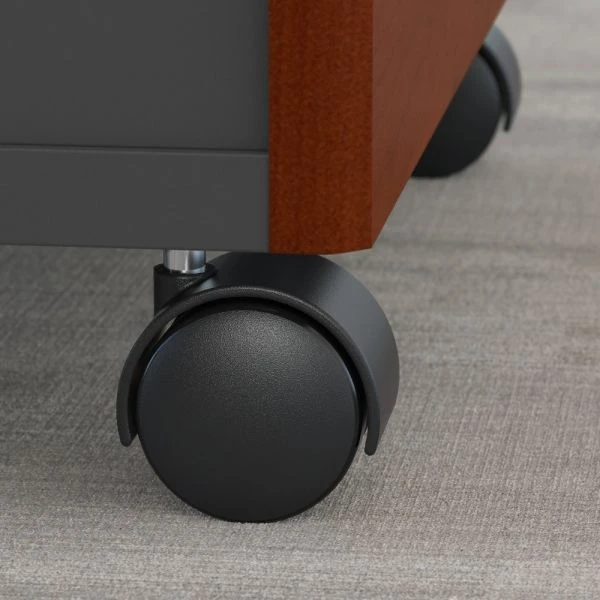 Bush Business Furniture Series C: Hansen Cherry 2 Drawer Mobile Pedestal 4 Bush Business Furniture Series C: Hansen Cherry 2 Drawer Mobile Pedestal - Image 4