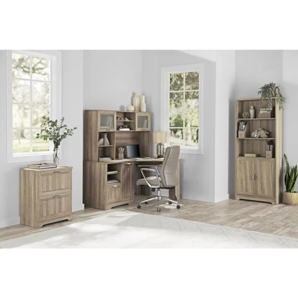 Magellan 58” Hutch For Corner/L-Desk, Blonde Ash 11 Magellan 58” Hutch For Corner/L-Desk, Blonde Ash - Image 11