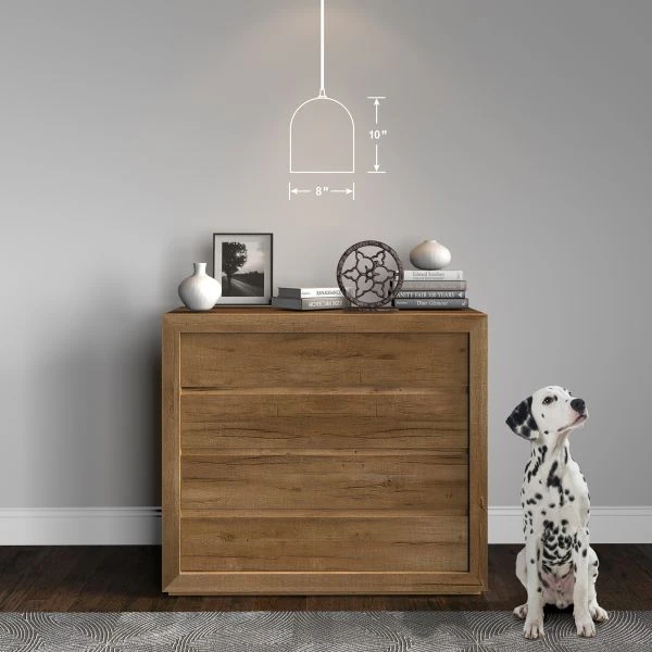 Marit 10" Wide Pendant With Glass Shade In Smoked Nickel/Ombre Smoked Chrome 4 Marit 10" Wide Pendant With Glass Shade In Smoked Nickel/Ombre Smoked Chrome - Image 4