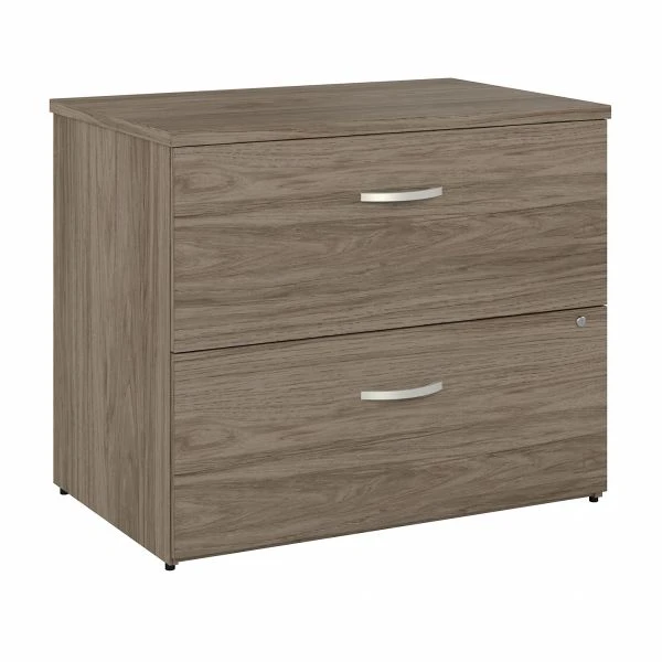 Bush Business Furniture Hybrid 2 Drawer Lateral File Cabinet In Modern Hickory - Assembled 1 Bush Business Furniture Hybrid 2 Drawer Lateral File Cabinet In Modern Hickory - Assembled