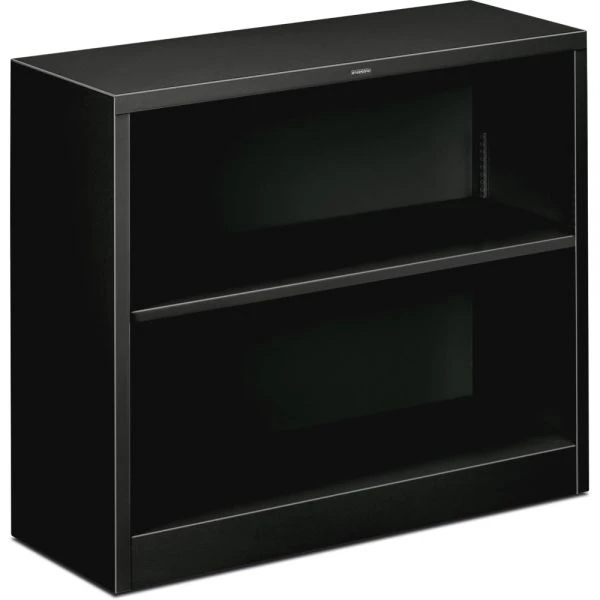 HON Metal Bookcase, Two-Shelf, 34.5w X 12.63d X 29h, Black 6 HON Metal Bookcase, Two-Shelf, 34.5w X 12.63d X 29h, Black - Image 6