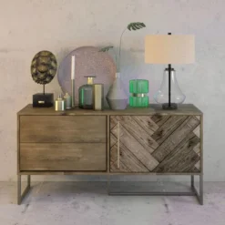 Lagos 23" Tall Table Lamp With Fabric Shade In Seeded Glass/Blackened Bronze/Flax -office furniture sale 668f47f62ac9b49f1ad1fe11a97101ae9c