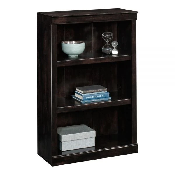 45"H 3-Shelf Bookcase, Peppered Black 1 45"H 3-Shelf Bookcase, Peppered Black