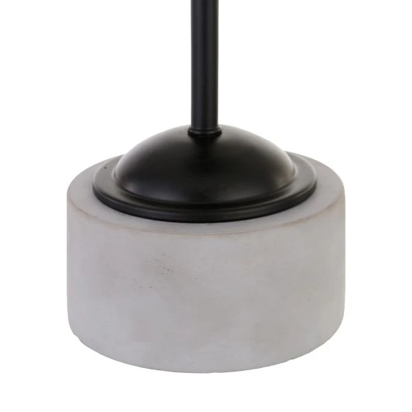 Reagan 17.75" Tall Table Lamp With Glass Shade In Black/White Milk 6 Reagan 17.75" Tall Table Lamp With Glass Shade In Black/White Milk - Image 6