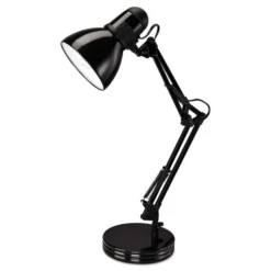 Alera Architect Desk Lamp, Adjustable Arm, 6.75w X 11.5d X 22h, Black -office furniture sale 674573d1358ec0cc0317190d9dfa8994c5