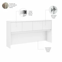 Bush Business Furniture Hybrid 72W Desk Hutch In White 10 Bush Business Furniture Hybrid 72W Desk Hutch In White -office furniture sale 6749368dc25d31f18d0abea0a94c6ce313