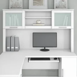 Bush Furniture Somerset 60W Desk Hutch In White -office furniture sale 674e2e90a612adbd627fd6b2281c170816