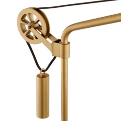 Neo 33.5" Tall Spoke Wheel Pulley System Table Lamp With Metal Shade In Brass/Brass 14 Neo 33.5" Tall Spoke Wheel Pulley System Table Lamp With Metal Shade In Brass/Brass -office furniture sale 6783f1af8a5c13660586d0558a8694a932