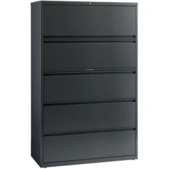 Lorell Lateral File, Legal/Letter/A4, 42" Wide, Charcoal