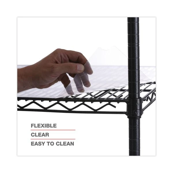 Alera Shelf Liners For Wire Shelving, Clear Plastic, 48w X 18d, 4/Pack 6 Alera Shelf Liners For Wire Shelving, Clear Plastic, 48w X 18d, 4/Pack - Image 6