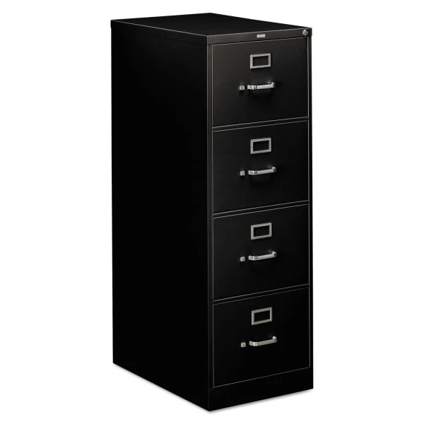 HON 310 Series 4-Drawer Vertical Metal File Cabinet, Legal, 52" Height, Full-Suspension, Black 1 HON 310 Series 4-Drawer Vertical Metal File Cabinet, Legal, 52" Height, Full-Suspension, Black