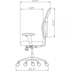Lorell Mid Back Executive Mesh Office Chair -office furniture sale 6a23dd1c90a77d02cd3d39b423ee52a93a