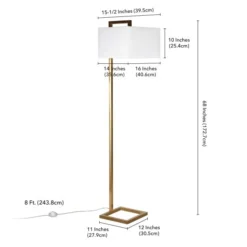 Grayson 68" Tall Floor Lamp With Fabric Shade In Brass/White 11 Grayson 68" Tall Floor Lamp With Fabric Shade In Brass/White -office furniture sale 6a3774da4c9428c05c62f597211f2e9e09
