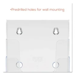 Deflecto 4-Compartment DocuHolder, Booklet Size, 6.88w X 6.25d X 10h, Clear -office furniture sale 6a38c0438da957a9169c99f309e5dfad97