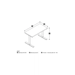 Bestar 24" X 48" Electric Height Adjustable Table In Black -office furniture sale 6a854f935ed08871c13068bdcde6e0b949 1