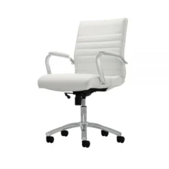 Modern Comfort Winsley Bonded Leather Mid-Back Manager's Chair, White/Silver, BIFMA Certified 34 Modern Comfort Winsley Bonded Leather Mid-Back Manager's Chair, White/Silver, BIFMA Certified -office furniture sale 6ad80b549bac597dd267709639aa99bc42