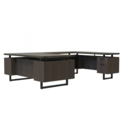 Mirella U-Shaped Configuration Desk, BBB/BF, Southern Tobacco