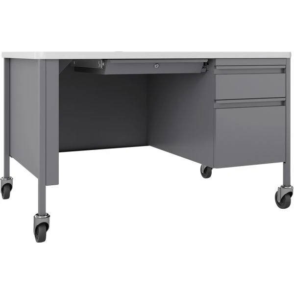 Lorell Fortress Steel Teachers Desk 2 Lorell Fortress Steel Teachers Desk - Image 2