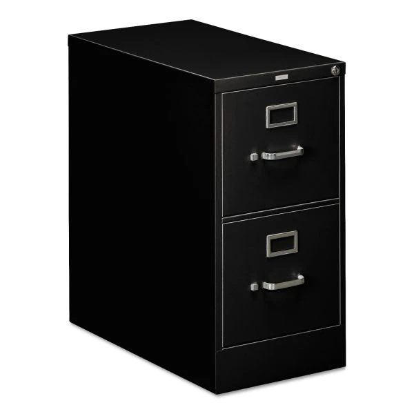 HON 310 Series 2-Drawer Vertical Metal File Cabinet, Letter, 29" Height, Full-Suspension, Black 1 HON 310 Series 2-Drawer Vertical Metal File Cabinet, Letter, 29" Height, Full-Suspension, Black