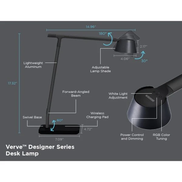 Bostitch Verve Adjustable LED Desk Lamp 10 Bostitch Verve Adjustable LED Desk Lamp - Image 10