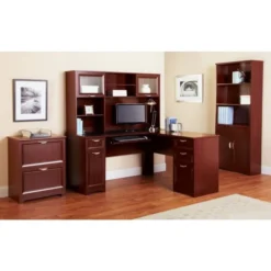 Magellan 58"W Hutch For Corner/L-Desk, Classic Cherry -office furniture sale 6b6d8d1b2dc8579b3cade6acc8a08b0e9f