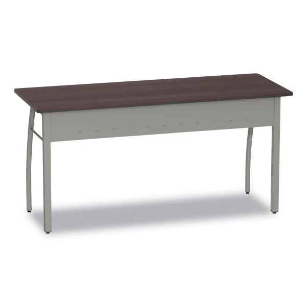 Linea Italia Trento Line Rectangular Desk, 59.13" X 23.63" X 29.5", Mocha 4 Linea Italia Trento Line Rectangular Desk, 59.13" X 23.63" X 29.5", Mocha - Image 4