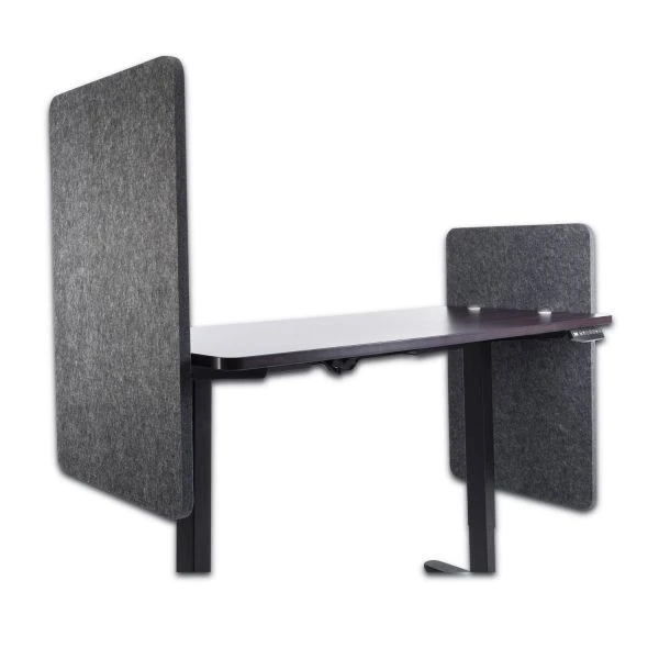 Lumeah Desk Modesty Adjustable Height Desk Screen Cubicle Divider And Privacy Partition, 23.5 X 1 X 36, Polyester, Ash 4 Lumeah Desk Modesty Adjustable Height Desk Screen Cubicle Divider And Privacy Partition, 23.5 X 1 X 36, Polyester, Ash - Image 4
