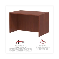 Alera Valencia Series Straight Front Desk Shell, 47.25" X 29.5" X 29.63", Medium Cherry -office furniture sale 6b9a6207d44ca1e560ae3341c214846d62