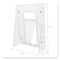Deflecto Stand-Tall Wall-Mount Literature Rack, Magazine, 9.13w X 3.25d X 11.88h, Clear -office furniture sale 6bd79572608c3618eb51d3c36945b0c7db