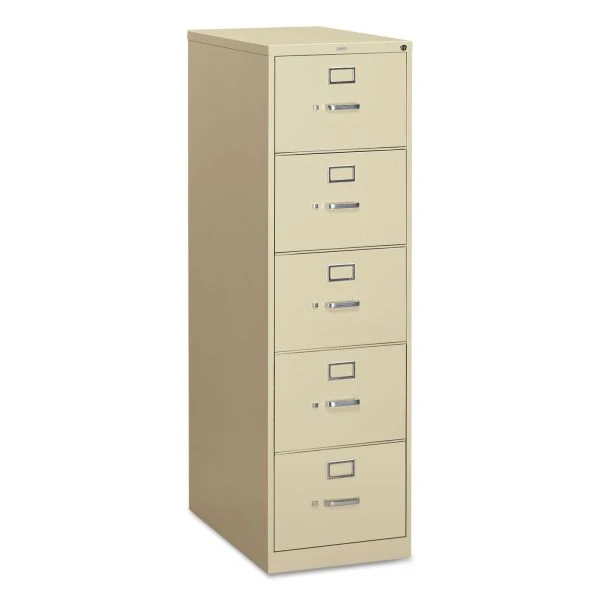 HON 310 Series 5-Drawer Vertical Metal File Cabinet, Legal, 60" Height, Full-Suspension, Putty 1 HON 310 Series 5-Drawer Vertical Metal File Cabinet, Legal, 60" Height, Full-Suspension, Putty